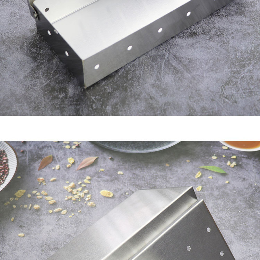 Smoker Box Wood Chip - Contenitore per Affumicatura in Acciaio Inox