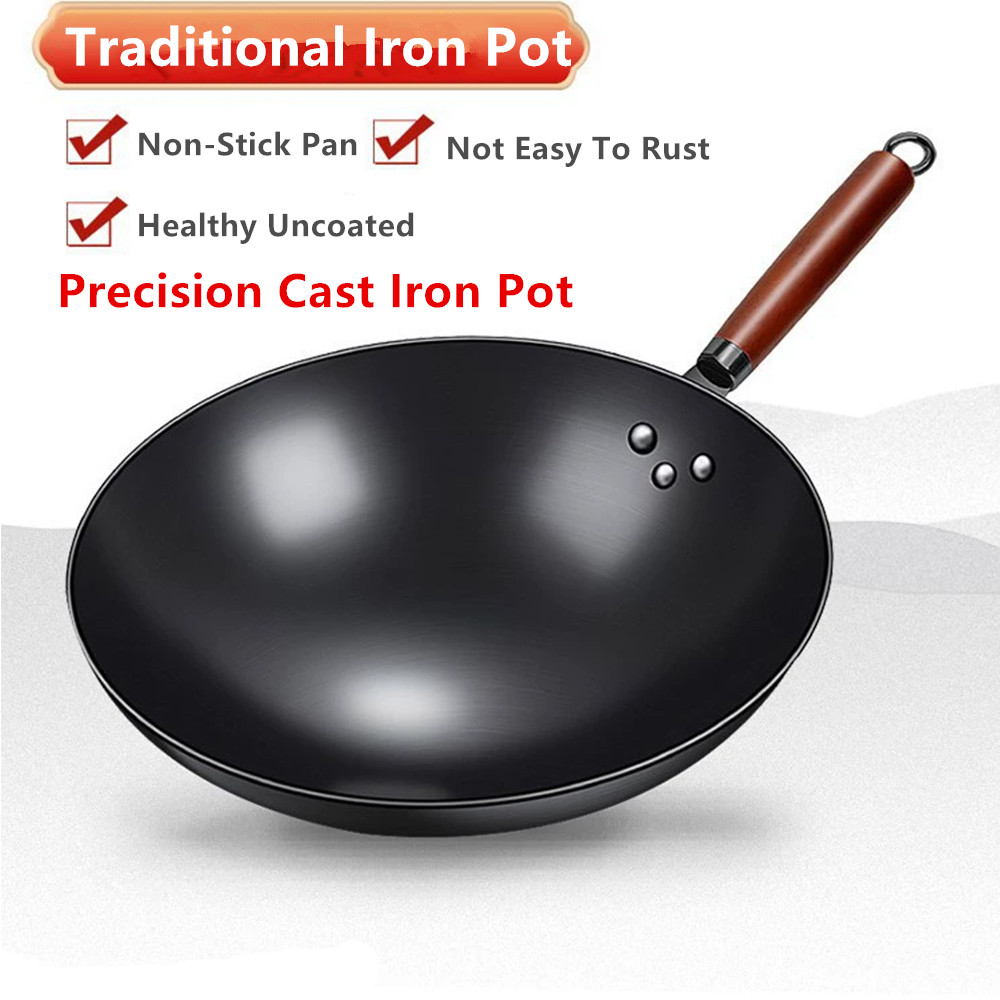 Home Cooking Channel - Padella Wok Profonda 30/32cm Antiaderente, Padella