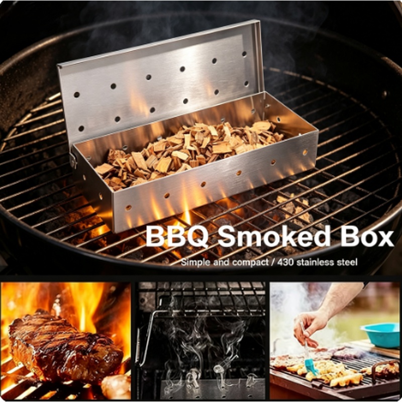 Smoker Box Wood Chip - Scatola Affumicatrice in Acciaio Inox per