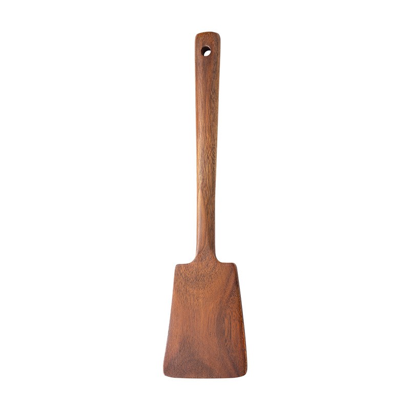 Home Cooking Utensils - 1PC-Spatola in legno per padella antiaderente;
