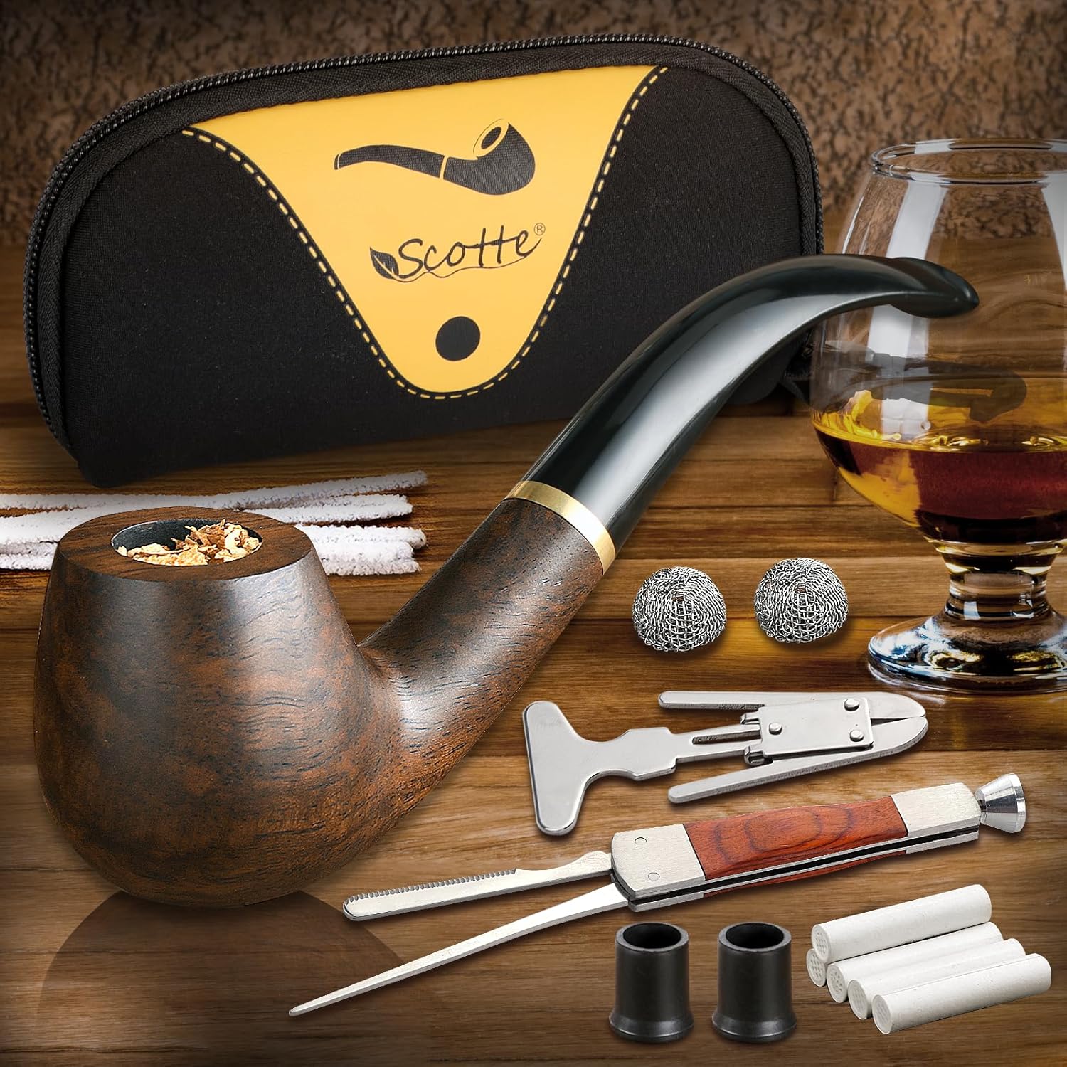 Smoker Box Wood Chip - Confezione regalo e accessori per pipa