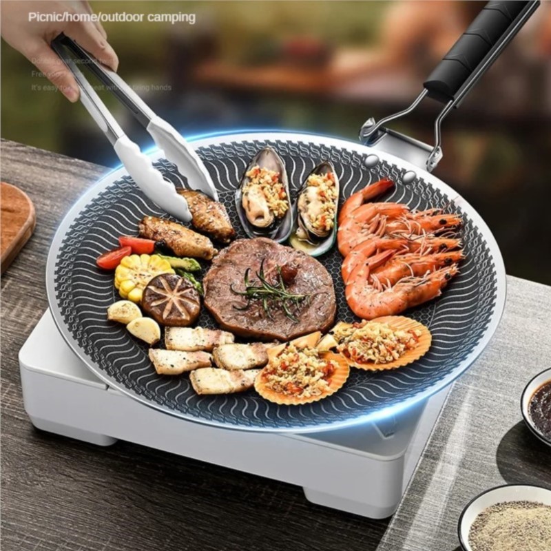 Dosa Pan Iron - Piatto per barbecue in acciaio inossidabile