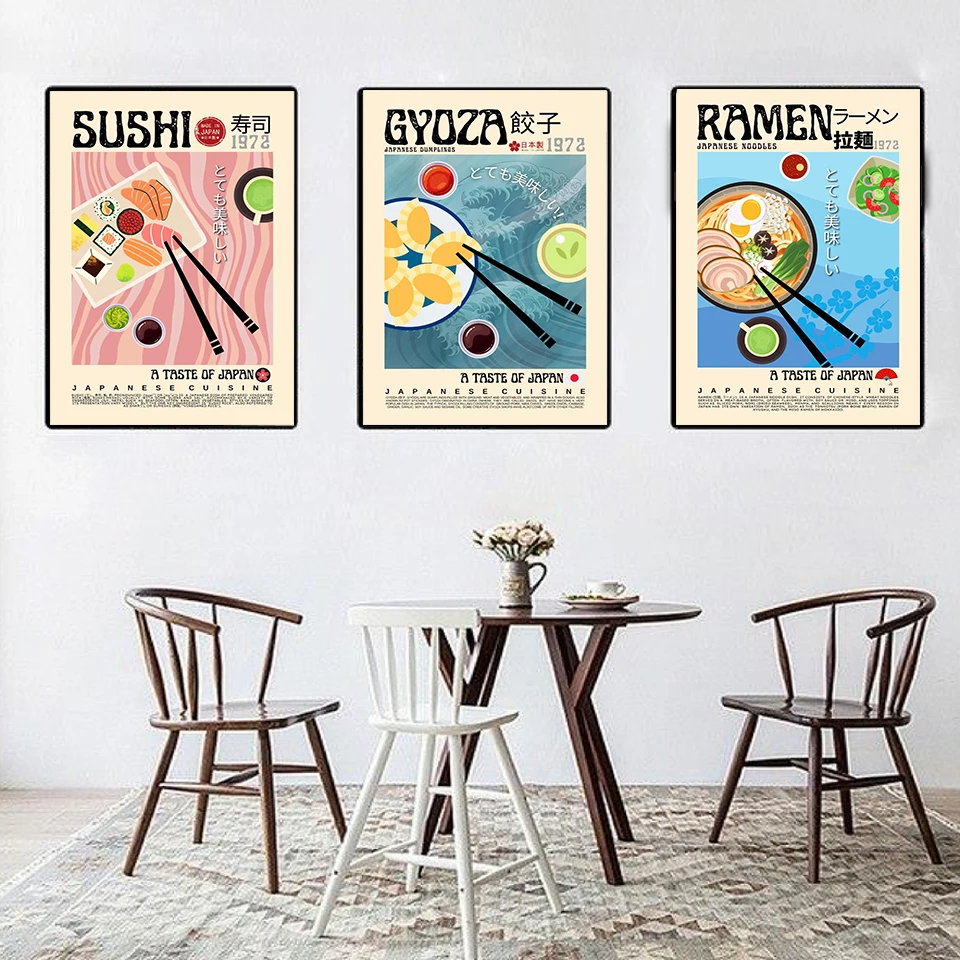 Home Cooking Asian - Stampa su Tela Artistica Moderna per