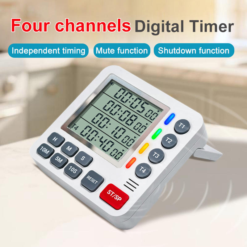 Home Cooking Channel - Timer da cucina magnetico 4 canali