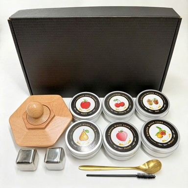 Smoker Box Wood Chip - Kit per Affumicare Cocktail e Whiskey